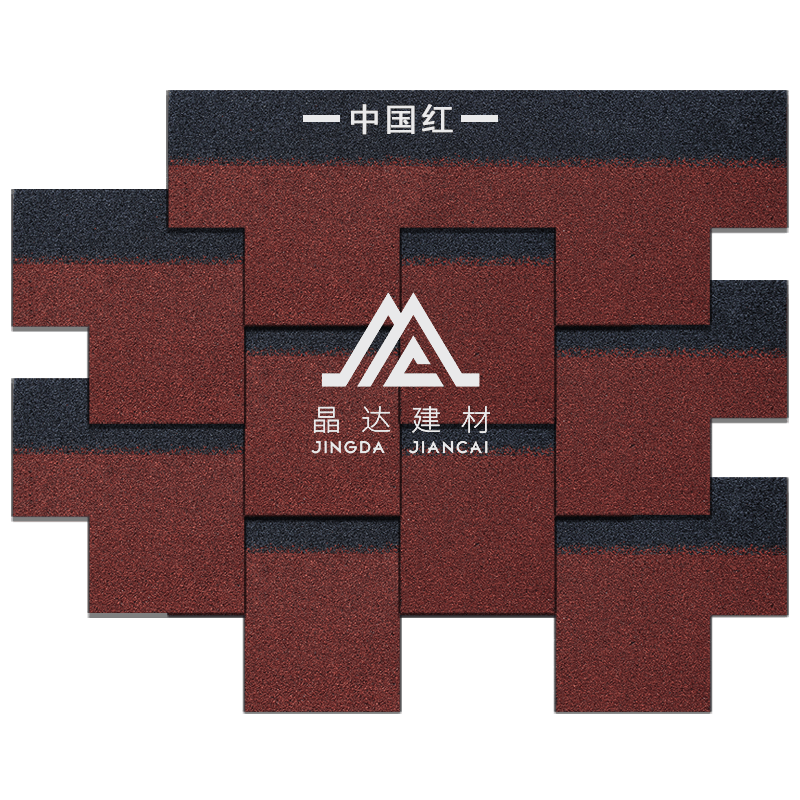 四方型中国红沥青瓦